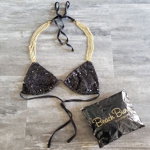Black BB "Everything That Glitters" Bikini Top